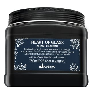 Davines Heart Of Glass Intense Treatment posilující maska pro barvené, chemicky ošetřené a zesvětlené vlasy 750 ml