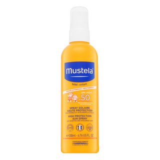 Mustela Bébé High Protection Sun Spray SPF50 sprej na opalování pro děti 200 ml